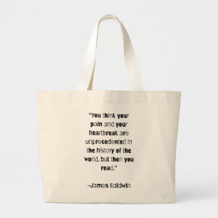 James Baldwin Reader Tote Jumbo Tygkasse