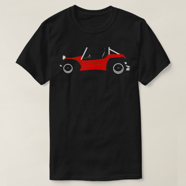 James Beach Buggy T Shirt for Red Dune Buggy Fläkt (Design framsida)