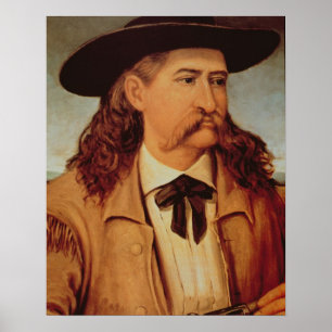 James betjänt "vildräkning" Hickok (1837-76) 1874 Poster