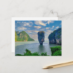 James Bond Island Phang Nga Bay Phuket Thailand Vykort