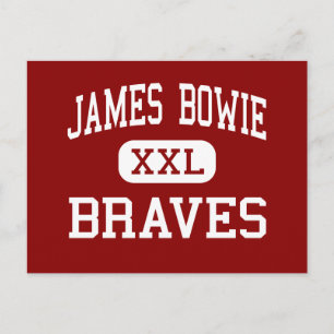James Bowie - Braves - Mitten - Amarillo Texas Vykort