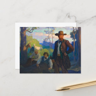 James Brothers in Missouri by N. C. Wyeth Helg Vykort