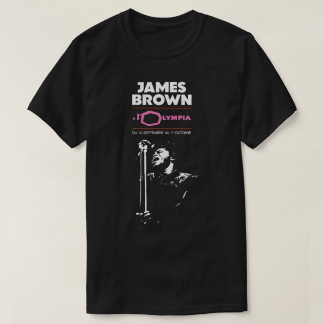 James Brown - Paris Concert - Godfather of Soul Es T Shirt (Design framsida)