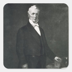 James Buchanan den 15th presidenten av det enigt Fyrkantigt Klistermärke
