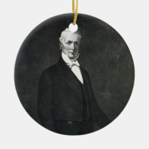 James Buchanan den 15th presidenten av det enigt Julgransprydnad Keramik