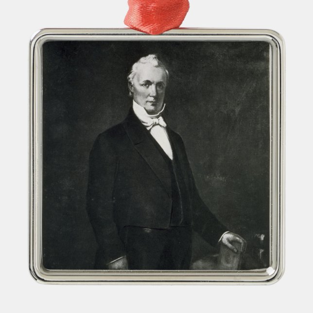 James Buchanan den 15th presidenten av det enigt Julgransprydnad Metall (Framsidan)