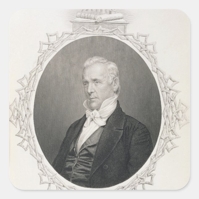 James Buchanan Fyrkantigt Klistermärke (Framsida)