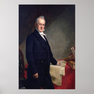 JAMES BUCHANAN Porrtrait av George P.A. Healy Poster