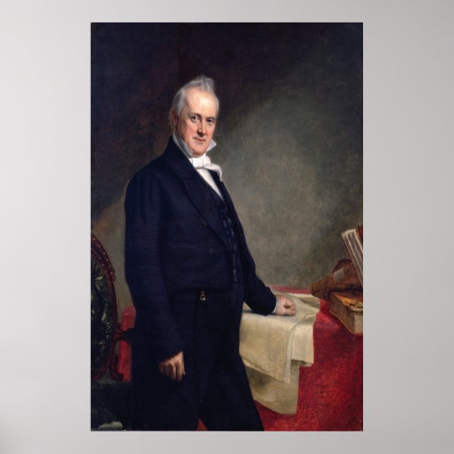 JAMES BUCHANAN Porrtrait av George P.A. Healy Poster (Framsidan)