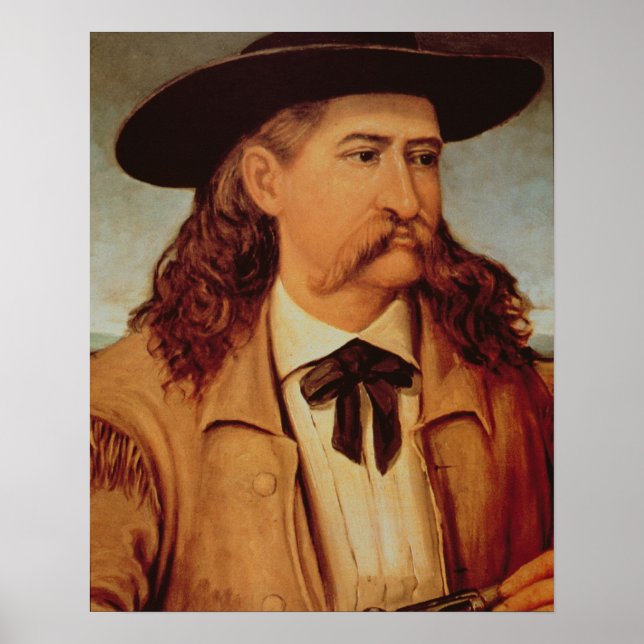 James Butler 'Vild Bill' Hickok (1837-76) 1874 (oi Poster (Framsidan)
