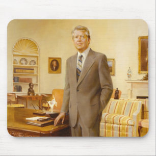 James Carter White House President Porträtt Musmatta