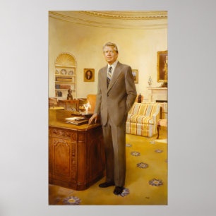 James Carter White House President Porträtt Poster