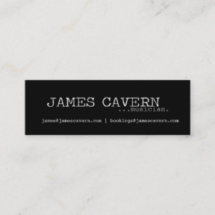 James Cavernvisitkort Mini Visitkort
