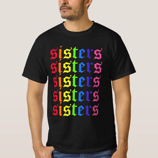 James Charles Sisters Colorful T Shirt (Framsida)
