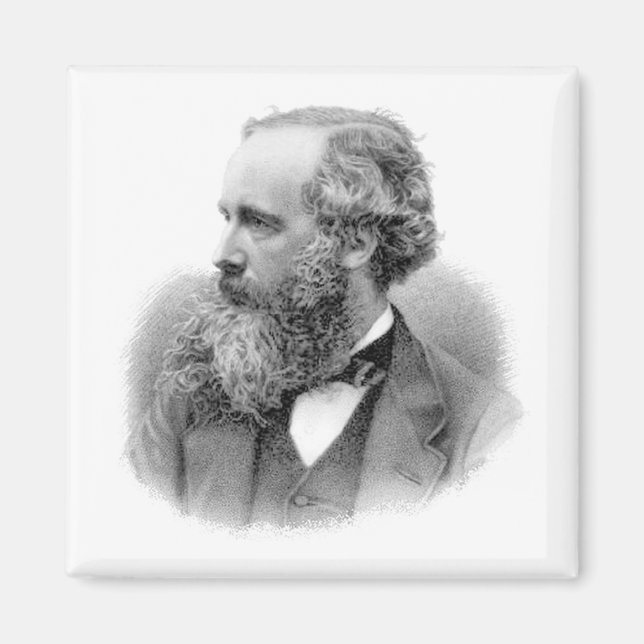 JAMEs CLERK MAXWELL Magnet (Framsidan)