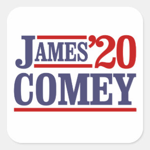 James Comey för president 2020 - Fyrkantigt Klistermärke