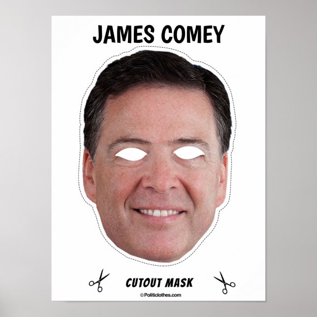 JAMES COMEY Halloween Mask Poster (Framsidan)