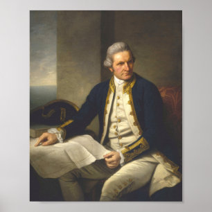 James Cook Porträtt kapten Poster