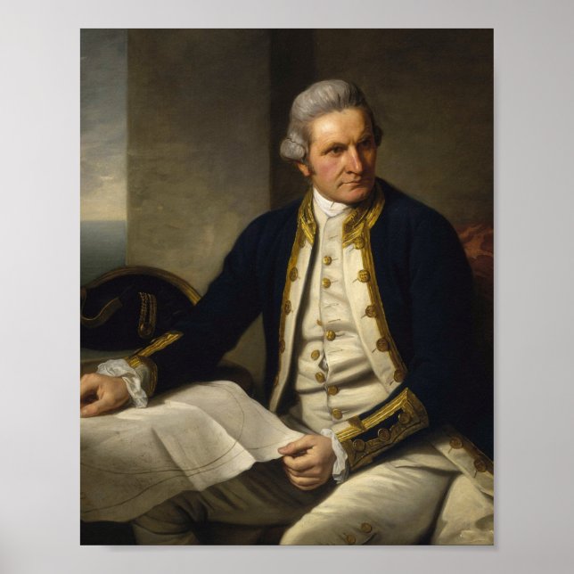 James Cook Porträtt Poster (Framsidan)