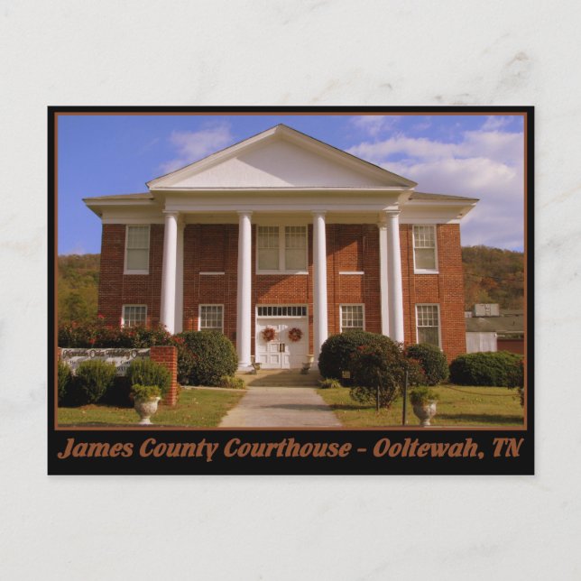 James County Domstol - Ooltewah, TN Vykort (Framsida)