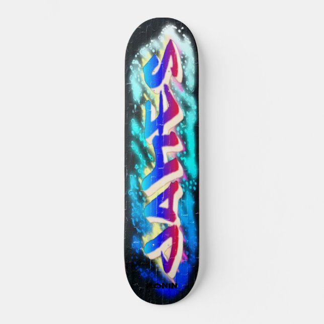 JAMES Customized Graffiti Skateboard (Framsida)