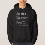 JAMES Definition Personlig Namn Funny Birthday Hoodie<br><div class="desc">JAMES Definition Personlig Namn Funny Birthday Gift Idea Copy</div>