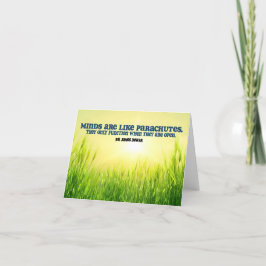 James Dewar Inspirational Quote "Minds" Tack Kort