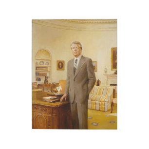 James Earl Carter Painting USA:s president Porträt Anteckningsblock