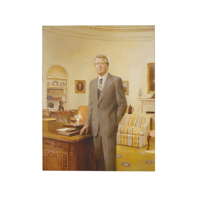 James Earl Carter Painting USA:s president Porträt Anteckningsblock (Roterad)
