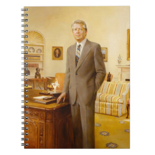 James Earl Carter Painting USA:s president Porträt Anteckningsbok
