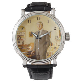 James Earl Carter Painting USA:s president Porträt Armbandsur