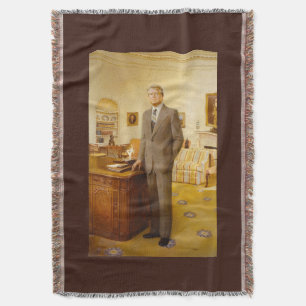 James Earl Carter Painting USA:s president Porträt Filt