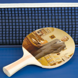 James Earl Carter Painting USA:s president Porträt Pingisracket