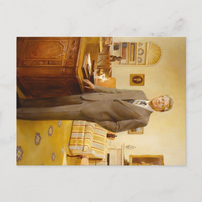 James Earl Carter Painting USA:s president Porträt Vykort (Framsida)