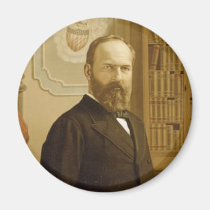 James en Garfield magnet