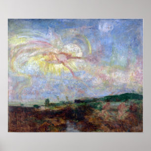 James Ensor Adam och Kväll utvisades från Paradise Poster