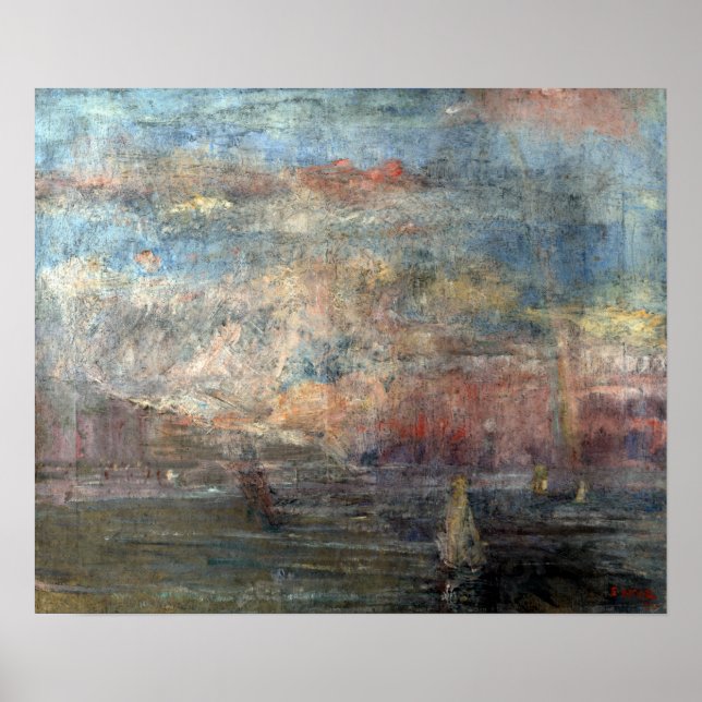 James Ensor Efter stormen Poster (Framsidan)