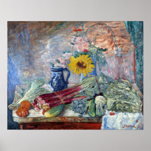 James Ensor Flowers och Vegetables Poster