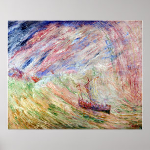 James Ensor Kristus Calming från Vatten Poster