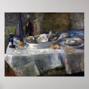 James Ensor lever fortfarande med ostron Poster