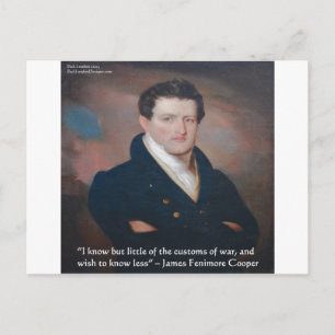 James Fenimore Coopers krigsord Vykort