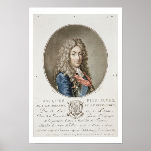 James Fitzjames (1670-1733), 1:a Duke of Berwick, Poster (Framsidan)