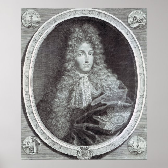 James Fitzjames Duke av Berwick Poster (Framsidan)