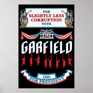 James Garfield 1880 kampanjaffisch Poster