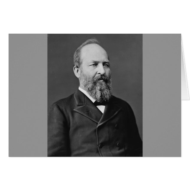 James Garfield 20:e presidenten Hälsningskort (Framsidan Horizontal)