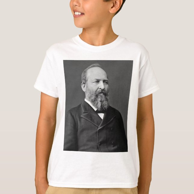 James Garfield 20:e presidenten T Shirt (Framsida)