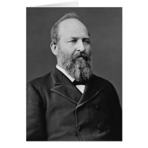James Garfield 20 Hälsningskort