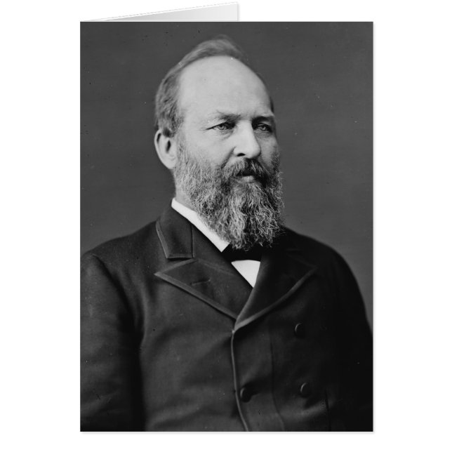 James Garfield 20 Hälsningskort (Framsidan)