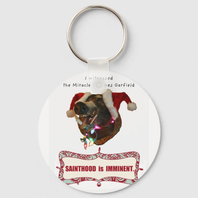 James Garfield:Patron Saint of Accidental Miracles Nyckelring (Framsida)