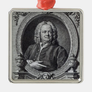 James Gibbs som inristas av den Bernard baronen, Julgransprydnad Metall